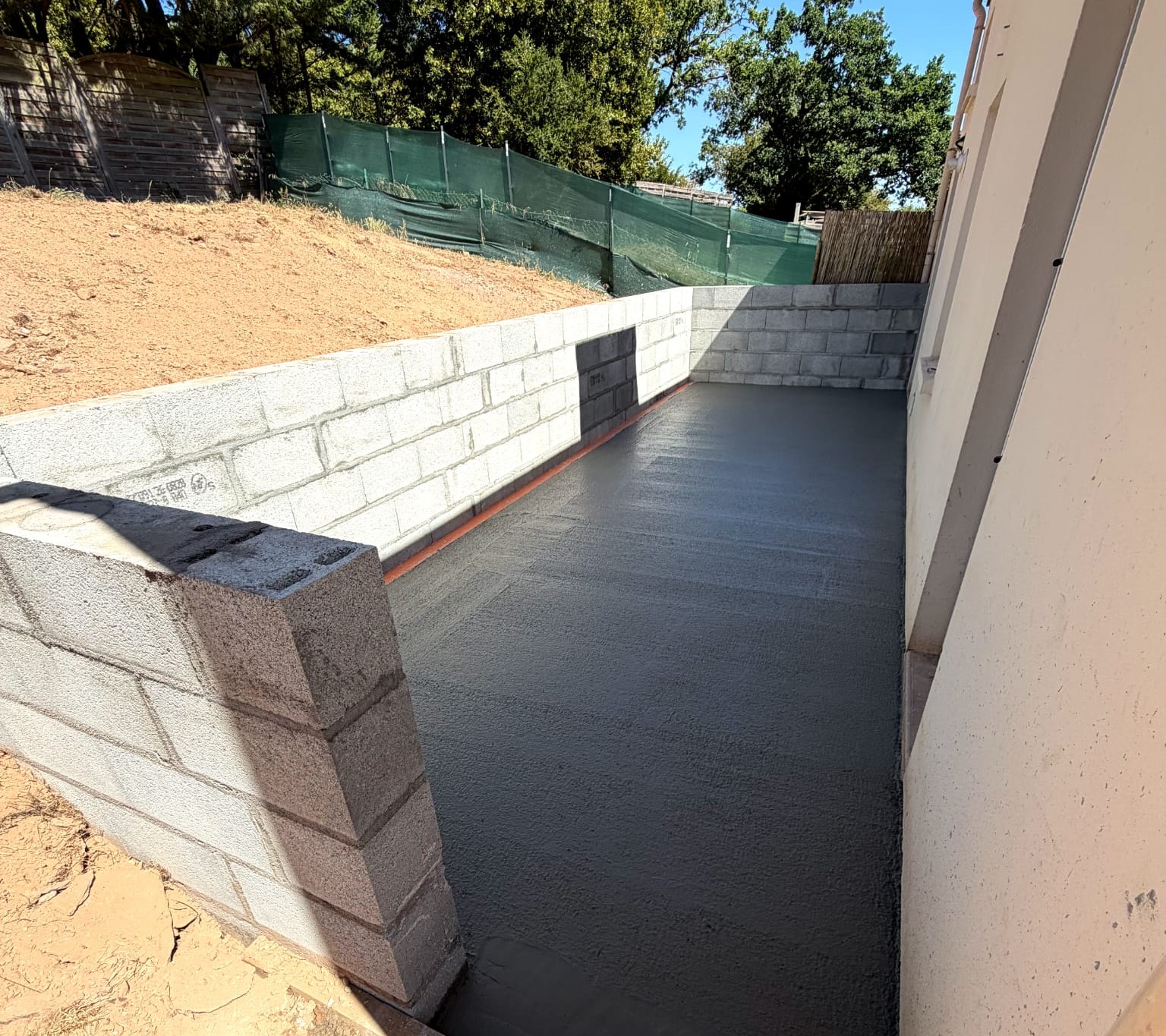 Plancher en béton